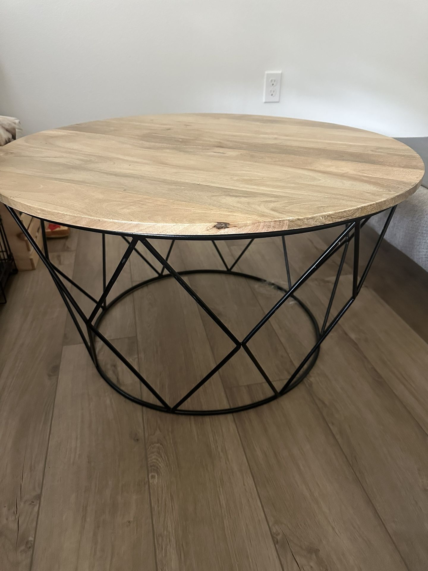 Wooden Round Coffee Table
