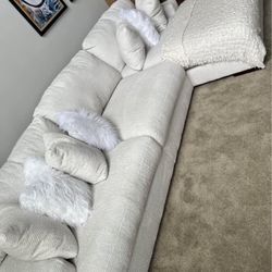 Ashley’s Off White / Beige Couch 