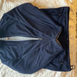 Men’s - Zip Up - Fleece - Blue - Medium - USED