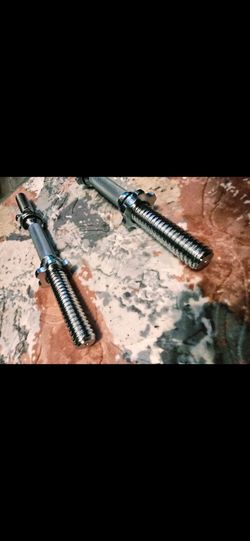 Threaded Dumbbell Handles, Adjustable Dumbbell Bar Pair