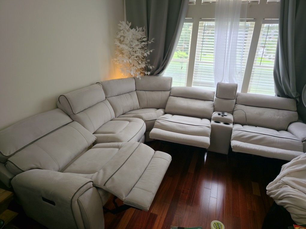 CONTEMPO 6PC LAF SECTIONAL SOFA COUCH RECLINER