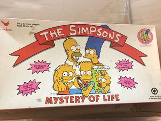 Vintage The Simpson’s Mystery of Life 1990’s  Board Game Ages  10 And Up
