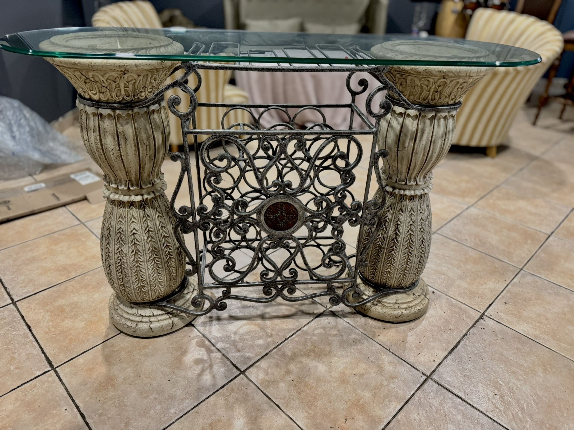 Wine Rack With Glass Top
