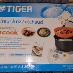 Tiger JBV-S10U Rice Cooker & Warmer 1.0L (5.5 cups) White Tray Cookbook Steam