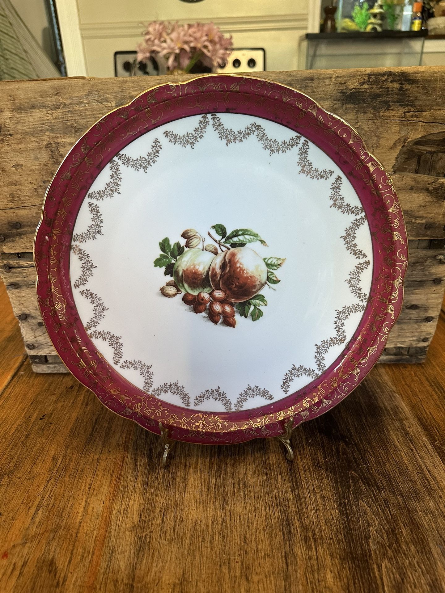 Vintage Schirnding Feston Qualitats Porzellan Bavaria 12” Chop Plate Platter