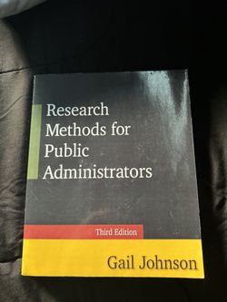 Gail Johnson Research Methods for Public Administrators 3rd Edition