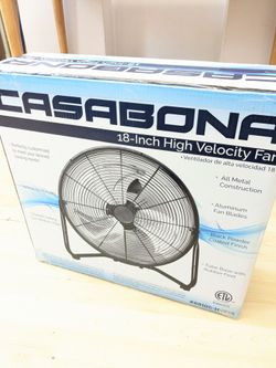 18" HIGH VELOCITY Metall Construction 3 Speed Fan