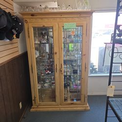 Curio cabinet 79 h 53 w 20 deep