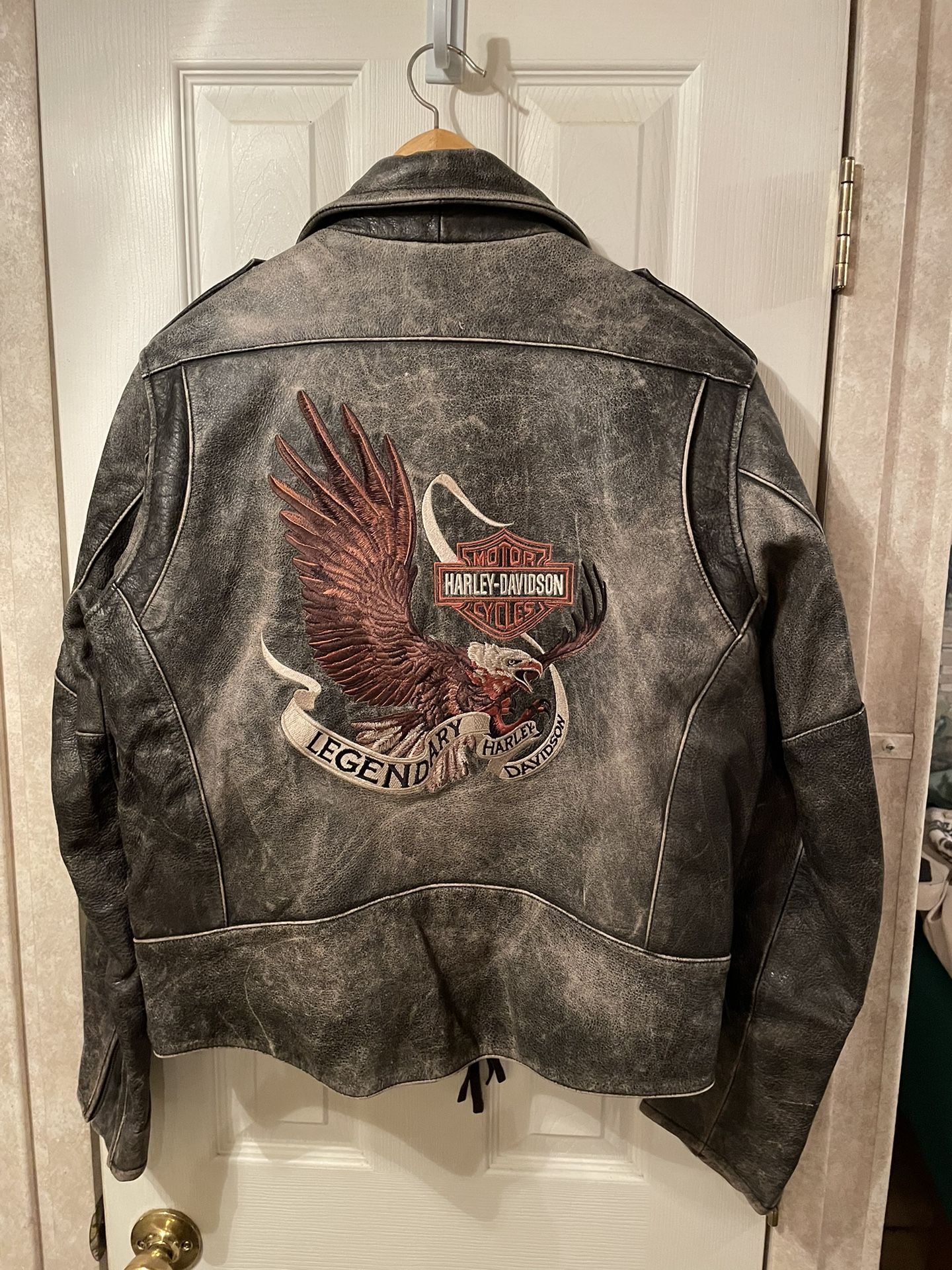 - Beautiful Embroidered Harley Davidson Jacket