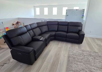 New Oliverus Power Recliner Sectional Couch