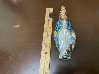 Glass Christmas Ornament - Virgin Mary