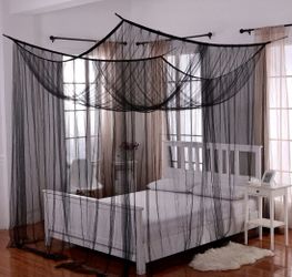Black lace for over top bed