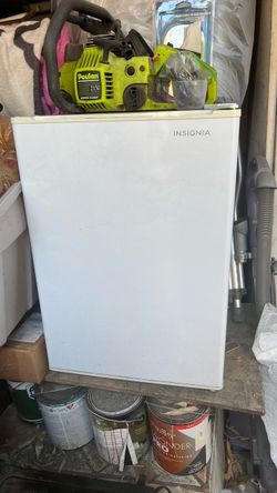 Insignia white small fridge refrigerator