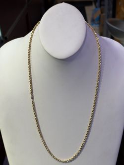 14k 8.5g 30” Long Rope Chain $900