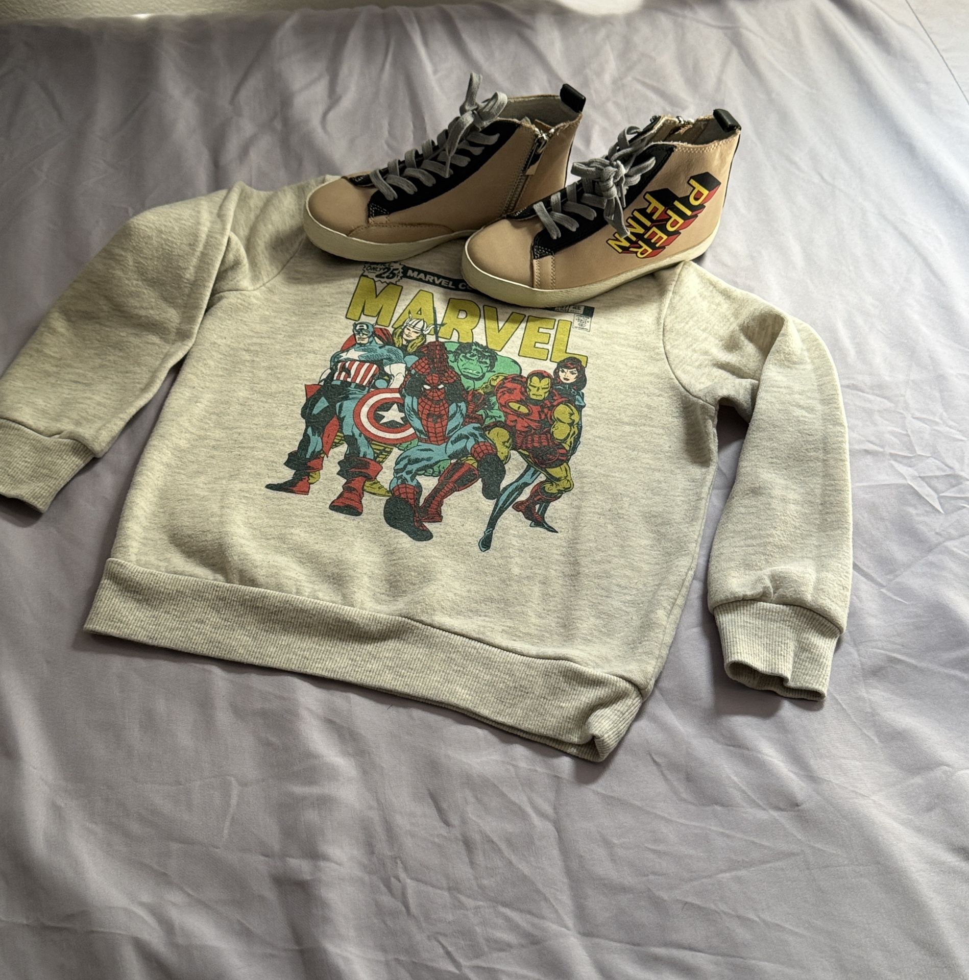 Sweatshirt And Shoes Set