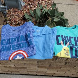 Boys Short Sleeve Shirts, Size 5, Each