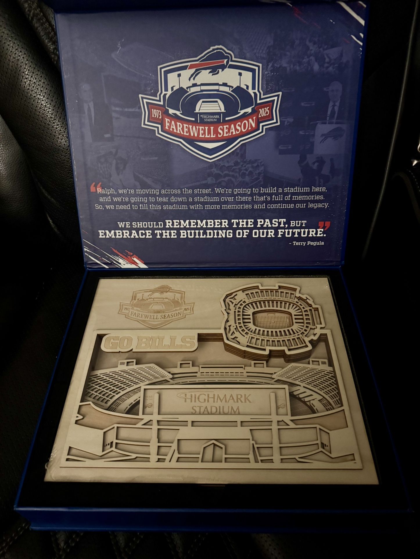 Buffalo Bills Farewell Season Wooden Art In Box