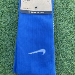 Unisex Size 6-8M/6-10W Blue Nike Strike Dri-Fit Knee-High Soccer Sock FQ8253-477