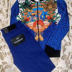 Men’s Sweatshirt And Blue Jeans 