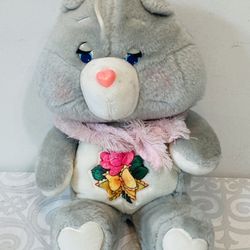 Vintage "GRAMS BEAR" CARE BEAR 16" Plush With Shawl Kenner 1983 EUC