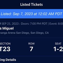 Luis Miguel Concert Tickets