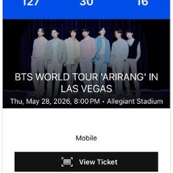 BTS Tickets Las Vegas May 28