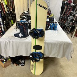 Liquid Snowboard Package With Boots And Bindings 