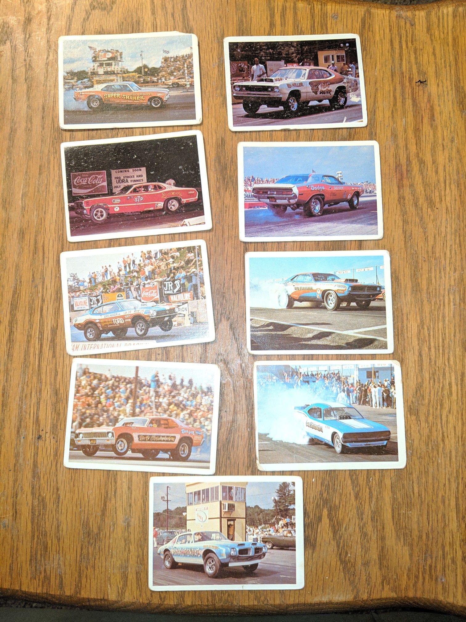 Vintage 1970 Fleer AHRA trading cards