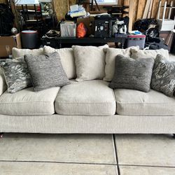 Cozy Beige Sofa: Spring Comfort for Your Home