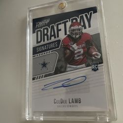 Ceedee Lamb Autograph Rookie Nfl Card
