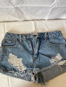 Forever 21 Distressed Denim Jean Shorts