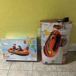Inflatable Boat for 2   kids  PLUS  oars &  pump included
