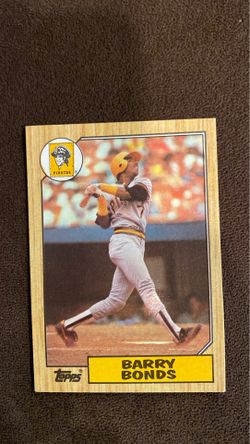 1987 Topps Barry Bonds baseball card