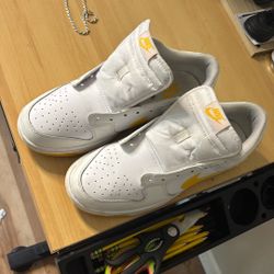 White And Yellow Dunks Size 11.5