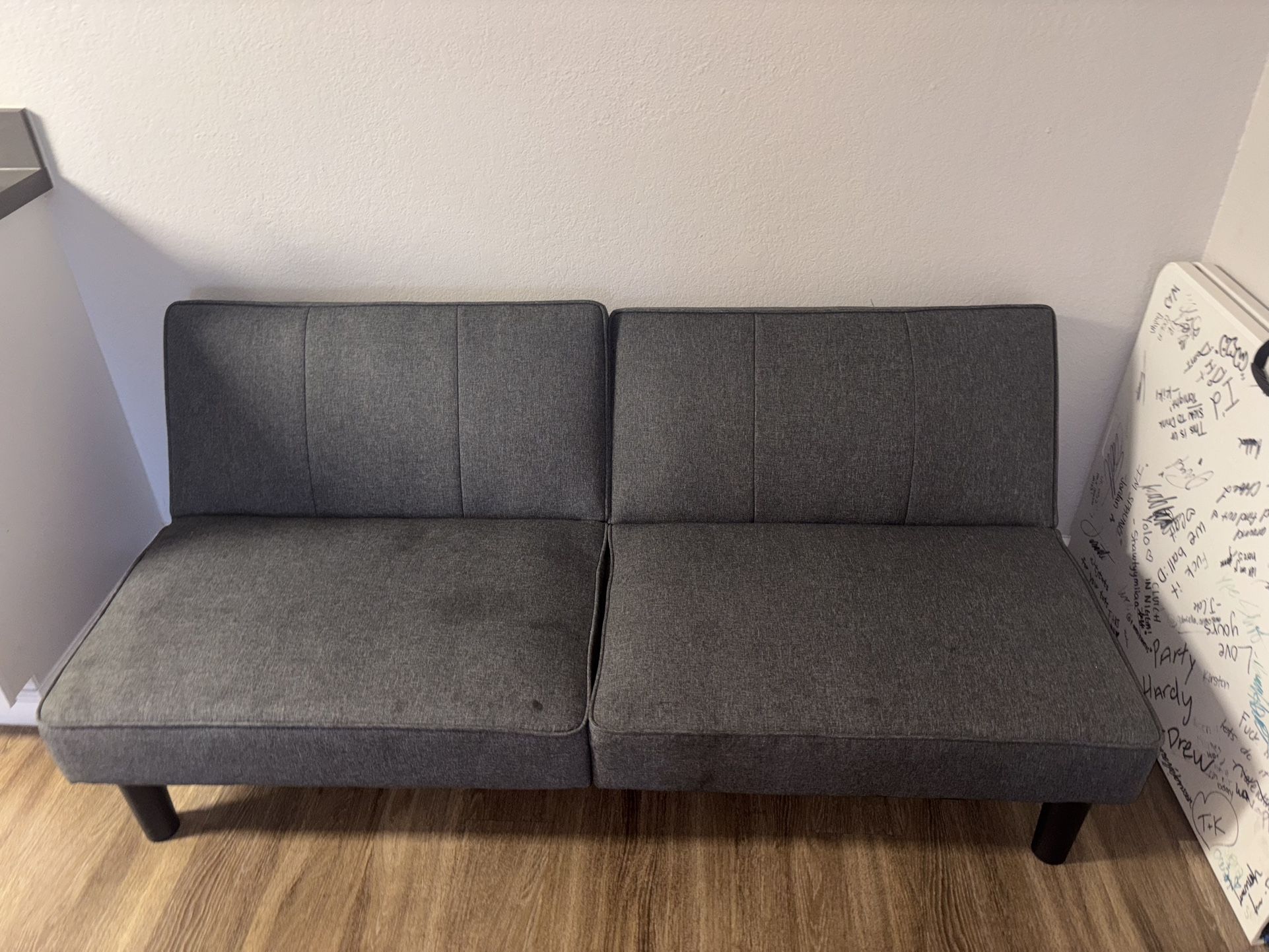 Grey used futon