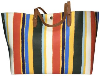 Kerrington Bag Large Balloon Stripes Leather Tote