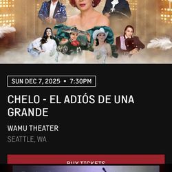 2 Boletos De Chelo Tickets