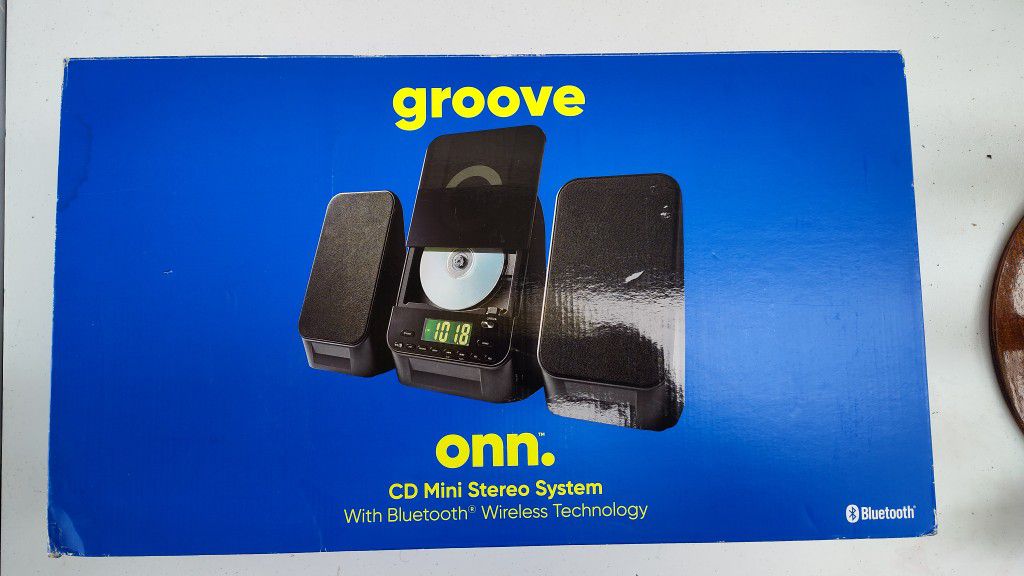 Onn Home Music Mini Bluetooth CD Stereo System 
