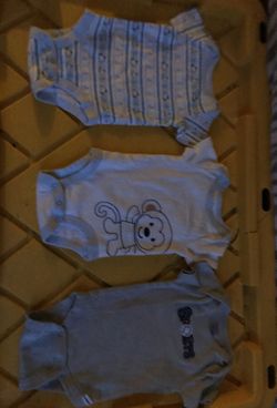 Baby boy onesies NB and 3 months