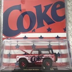 M2 Machines 1976 Ford Bronco Coke 1/64 Chase