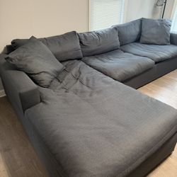 Comfortable Sofa – Clean, Gently Used, Free Pillows!