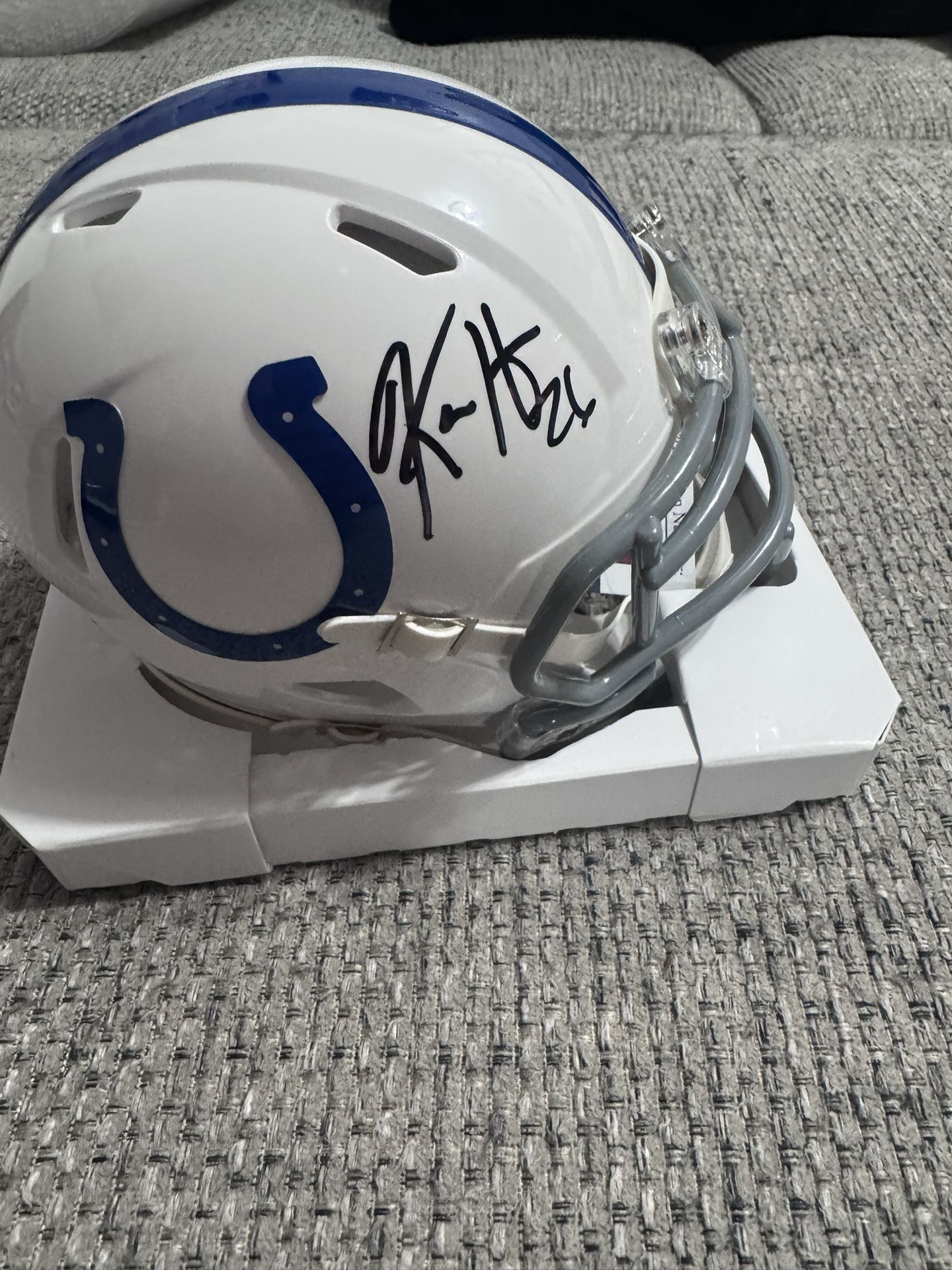 Kelvin Hayden Signer Autograph Indianapolis Colts Mini Helmet - JSA Coa