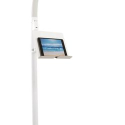 Ottlite Dual Shade LED Floor Lamp With USB Charging Station And Adjustable Shelf 
