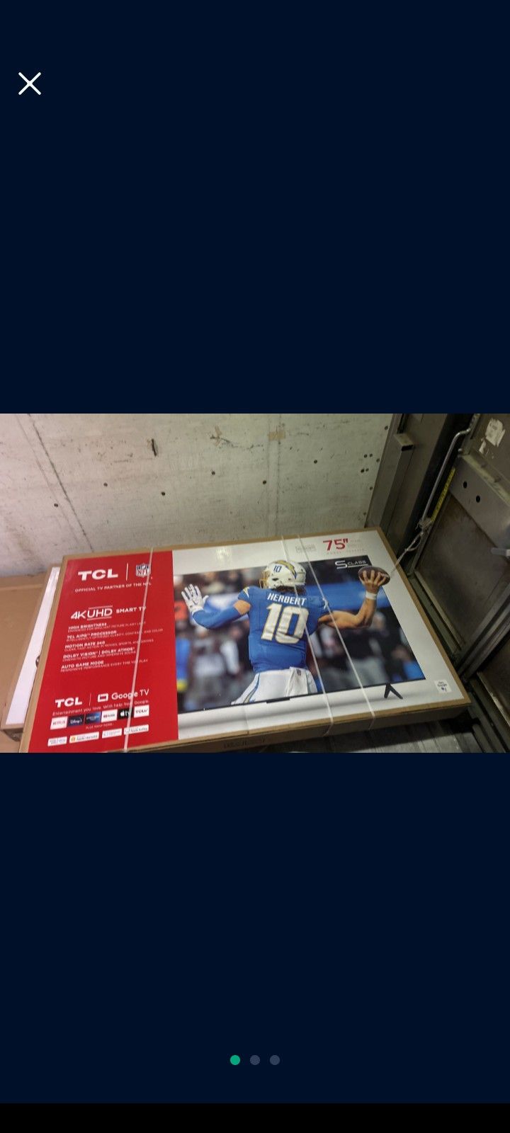75" TCL Smart TV