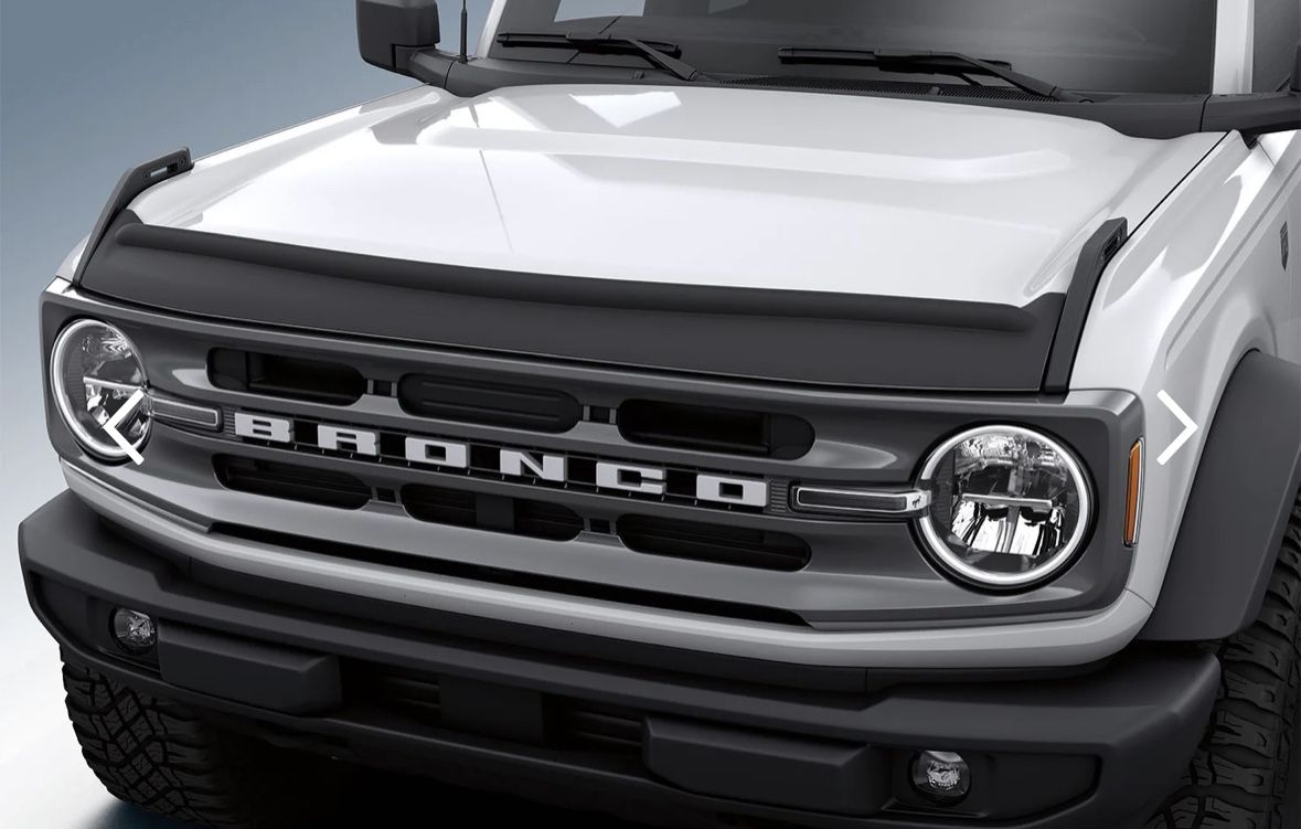 BRONCO 2021-2023 AEROSKIN II BLACK TEXTURED TRAIL-ARMOR HOOD DEFLECTOR