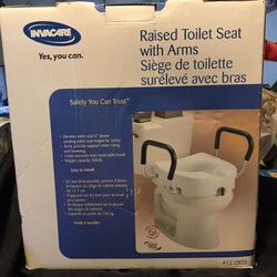 Invacare Raised Toilet Seat With Arms 