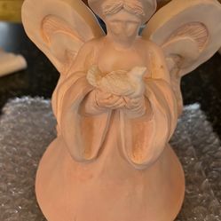 Angel w/Dove Taper Candle Holder