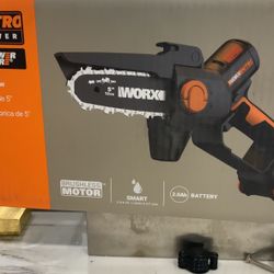 Worx Nitro 20V Pruning Shears With Battery And Charger. Brand New In Never Opened Box 