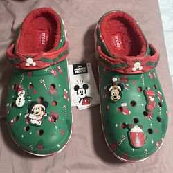 Crocs with fur inside