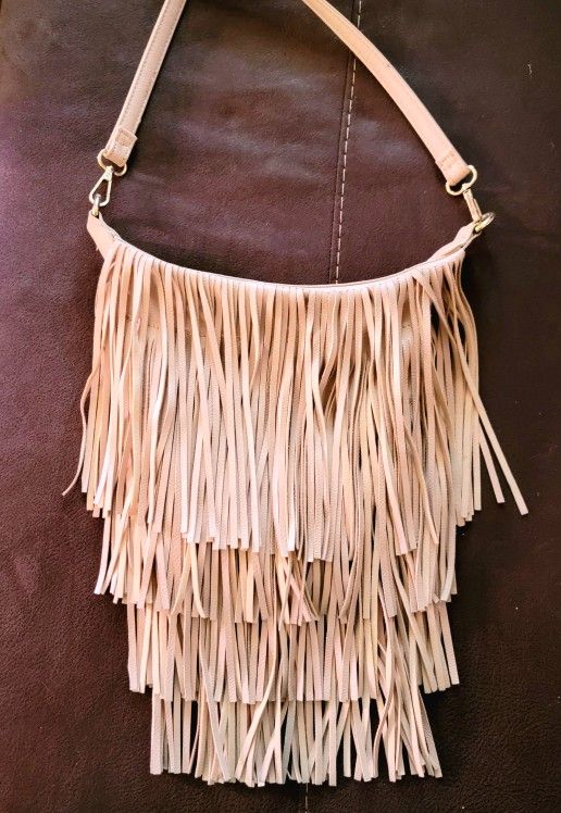 Bohemian Leather Fringe Purse